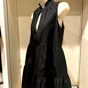 Amanda Uprichard black beautiful dress and fabric. Worn once. Size xs.